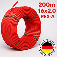 Труба теплої підлоги LEMBERG 16*2.0 PEX-A RED 200m із кисневим бар'єром (Germany)