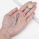 Набір Шнур із петлею Нейлон і Латунь, для Брелків, мобільних, Прикрасень, Мікс, 60 мм, кільце 8 мм, 6 кольорів, фото 2