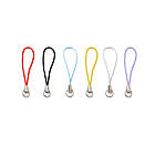 Набір Шнур із петлею Нейлон і Латунь, для Брелків, мобільних, Прикрасень, Мікс, 60 мм, кільце 8 мм, 6 кольорів, фото 4