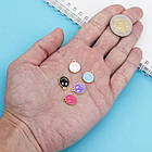 Набір Підвіски Смайл, Сплав і Емаль, Колір Метала: Рожеве Золото, Розмір: 14.5х12х1.5мм, Отвірі: 1.5 мм, фото 3