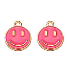 Набір Підвіски Смайл, Сплав і Емаль, Колір Метала: Рожеве Золото, Розмір: 14.5х12х1.5мм, Отвірі: 1.5 мм, фото 5