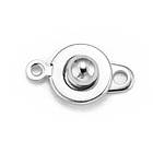 Застібка-кнопка Неіржавка сталь, 15х9х5мм, Отвір 1.5 мм і 2 мм, 2 шт, фото 3