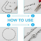 Застібка-кнопка Неіржавка сталь, 15х9х5мм, Отвір 1.5 мм і 2 мм, 2 шт, фото 4