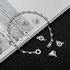 Застібка-кнопка Неіржавка сталь, 15х9х5мм, Отвір 1.5 мм і 2 мм, 2 шт, фото 5