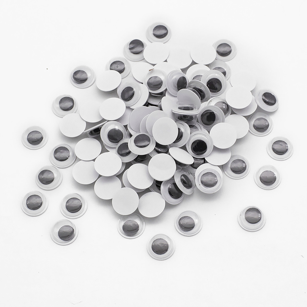 Око Живі для Скрапбукінгу та іграшок, Круглі, Колір: Чорний, Діаметр 10 мм, 100 шт, фото 1