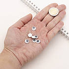 Око Живі для Скрапбукінгу та іграшок, Круглі, Колір: Чорний, Діаметр 10 мм, 100 шт, фото 3