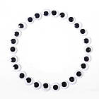 Око Живі для Скрапбукінгу та іграшок, Круглі, Колір: Чорний, Діаметр 10 мм, 100 шт, фото 4