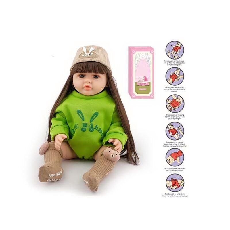 Лялька AFD 8866-23 S (12) висота: 52 см, функціональна, гумова, звуки, прошите волосся, аксесуари, в коробці