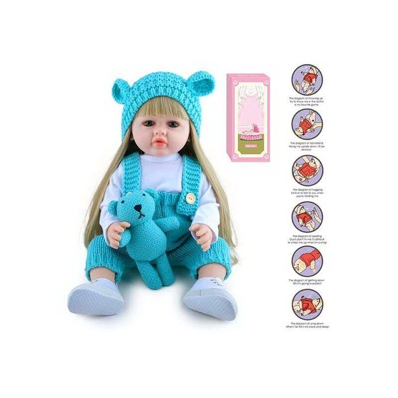 Лялька AFD 8866-65 S (12) висота: 52 см, функціональна, гумова, звуки, прошите волосся, аксесуари, в коробці