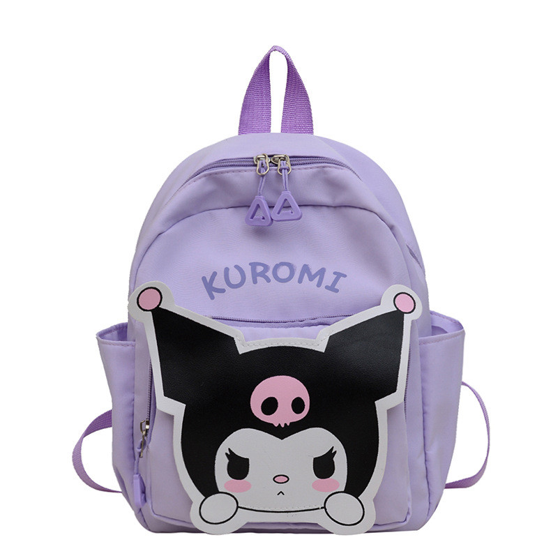 Рюкзак маленький дитячий шкільний портфель Куроми Kuromi 10665 фіолетовий, фото 1