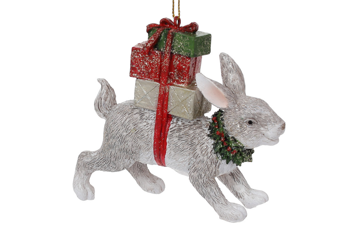 Підвіска "Кролик з подарунками", фото 1