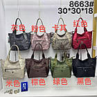 Сумка шопер жіноча тканинна 30*30 см на блискавці з кишенею в різних кольорах Zhenya, фото 2