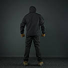 Тактичний демісезонний костюм Softshell Чорний, фото 8