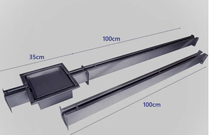 Трап промисловий, Щелевий трап для басейну, промислового водовідведення.