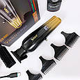 Професійна машинка для стрижки волосся з насадками VGR V-935, Акумуляторна машинка для стрижки JR-86, фото 7