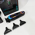 Чоловічий набір для стрижки волосся акумуляторний, Професійна машинка для гоління голови HJ-18, фото 10