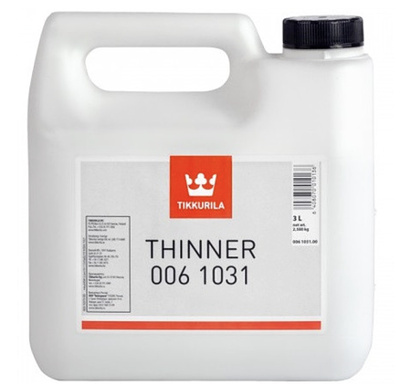Розріджувач для промислових фарб та ґрунтовок Tikkurila Thinner 1031 3л, фото 2