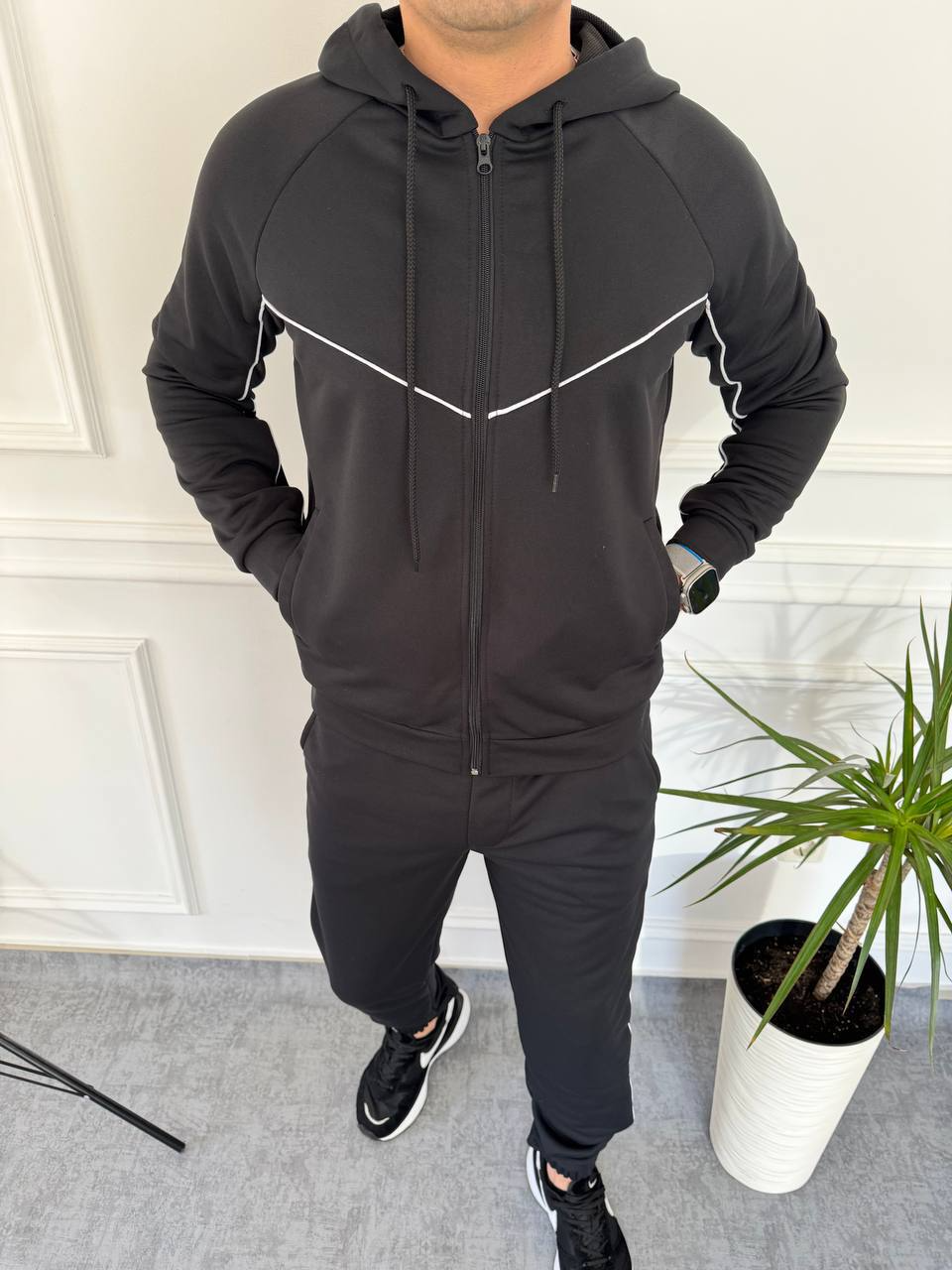 Чоловічий спортивний костюм; Кольори: чорний, графіт, сірий; Розміри: 46-48,50-52,54-56;, фото 1