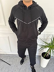 Чоловічий спортивний костюм; Кольори: чорний, графіт, сірий; Розміри: 46-48,50-52,54-56;