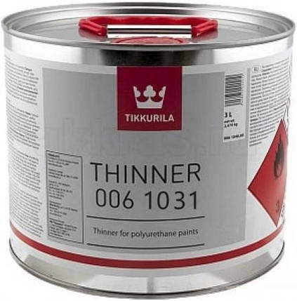 Розріджувач для промислових фарб та ґрунтовок Tikkurila Thinner 1031 3л, фото 1