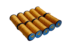 Нитка капронова 0,75 мм, 18 метрів, яскраво-жовта