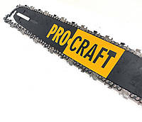 Комплект шина ланцюг для бензопили 40см, 64 ланки, 36 зубів, 0.325 крок, 1.5 мм товщина ланки Procraft
