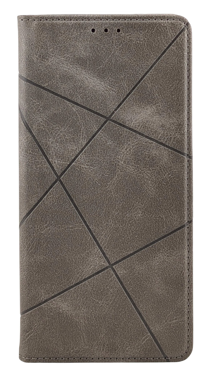 Чохол книжка Business Leather для Samsung Galaxy A17 5G / A176 на магніті з підставкою сірий - фото 1 - id-p2765005403