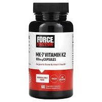 MK-7 Vitamin K2 100 mcg Force Factor, 60 капсул