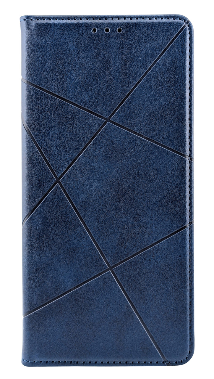 Чохол книжка Business Leather для Samsung Galaxy A17 5G / A176 на магніті з підставкою синій - фото 1 - id-p2765009545