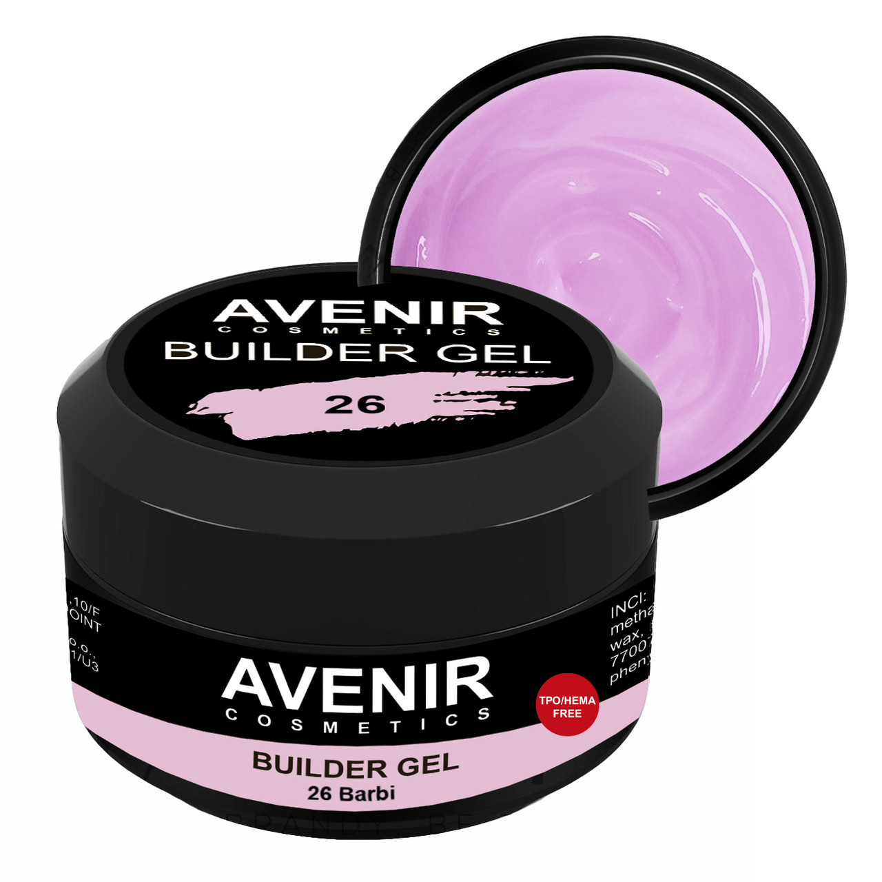 Гель для нарощування Avenir Pro Barbi №26 50 мл