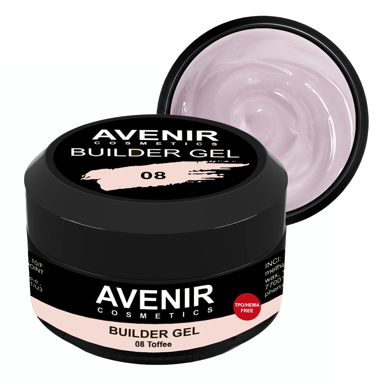 Гель для нарощування Avenir Pro Toffee №08 50 мл