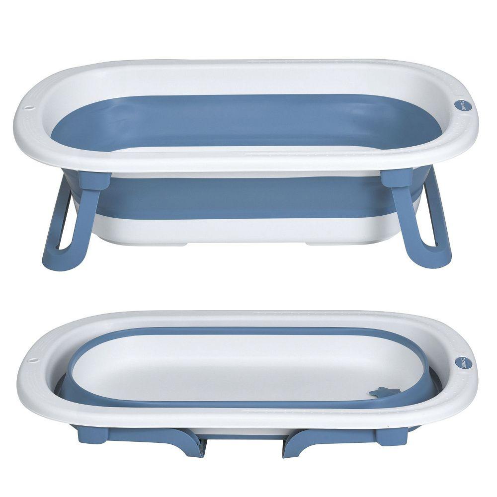 Ванночка ME 1152 BASIC Blue (1шт) дитяча, силікон, складана, 78*49*20, синій, фото 1