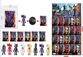 Фігурки на аркуші + картки "Сиреноголові"