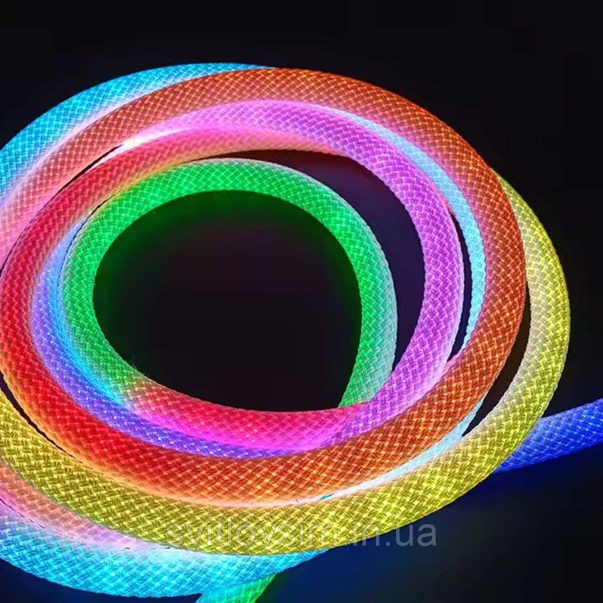 5v-RGB світлодіодна плетена стрічка (5м250LED), фото 1