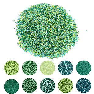 Бісер Китайський 12/0, Круглий, Мікс, 100 г