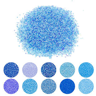 Бісер Китайський 12/0, Круглий, Мікс, 100 г