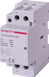 Модульний контактор e.mc.pro.2.40.1NO+1NC, 2р, 40А, 1NO+1NC, 220В