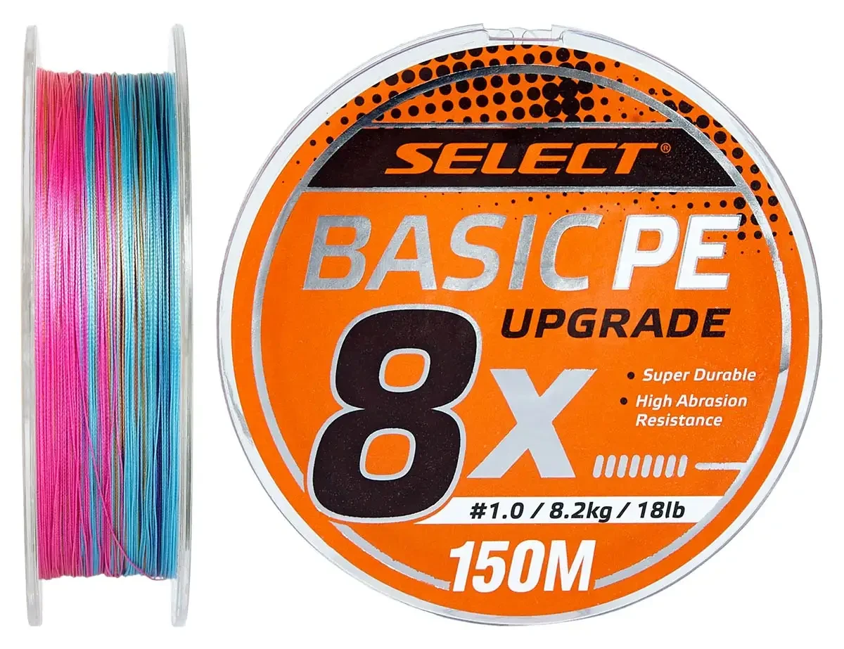 Шнур Select Basic PE 8X Multicolor 150m #1.2/0.16mm 20lb/9.3kg (1870.31.45-3), фото 1
