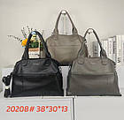 Сумка жіноча 38*30 см на блискавці зі штучної шкіри у різних кольорах Zhenya, фото 2