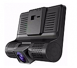 Відеореєстратор DVR T-655 для авто — 3 камери, Full HD, 4" екран, камера заднього огляду, фото 5