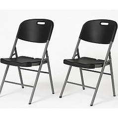 Крісло розкладне туристичне Bonro BS-53 чорне комплект (2шт)