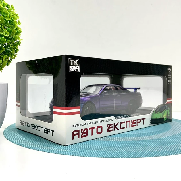 Машинка 1990-21 "Авто Експерт", 3 кольори, металопластик, 1:24, звук, світло, інерція, відчиняю, фото 1