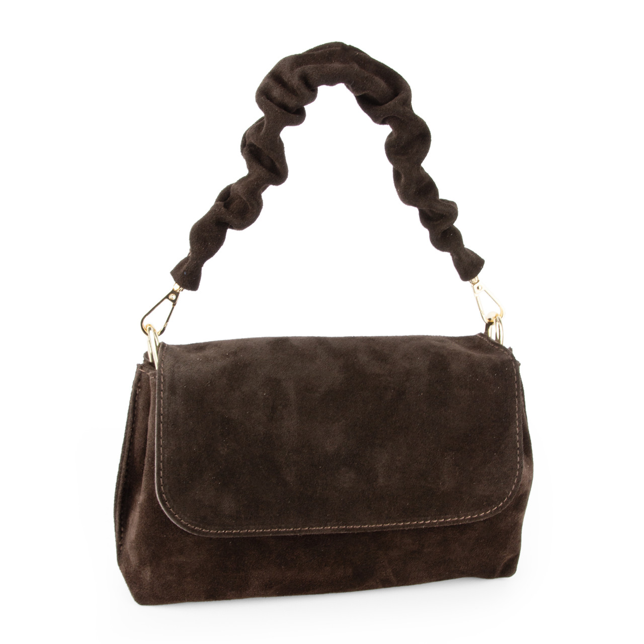 Сумка жіноча замшева Virginia Conti 04052 шоколадна, фото 1