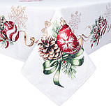 Скатертина на Новорічний стіл гобеленова 137х137 см Limaso G-34278, фото 3
