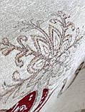 Скатертина на Новорічний стіл гобеленова 137х137 см Limaso G-34278, фото 6