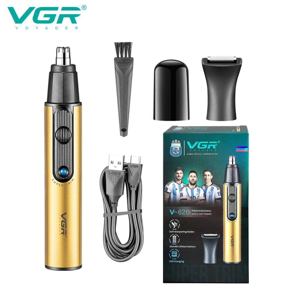 Тример для носа і окантовки VGR 2 в 1 V-626, Бритва тример для носа і вух бороди вух AG-89, фото 1