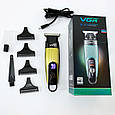 Професійна машинка для гоління голови VGR V-975, Машинка-тример для стрижки бездротова OM-85, фото 9