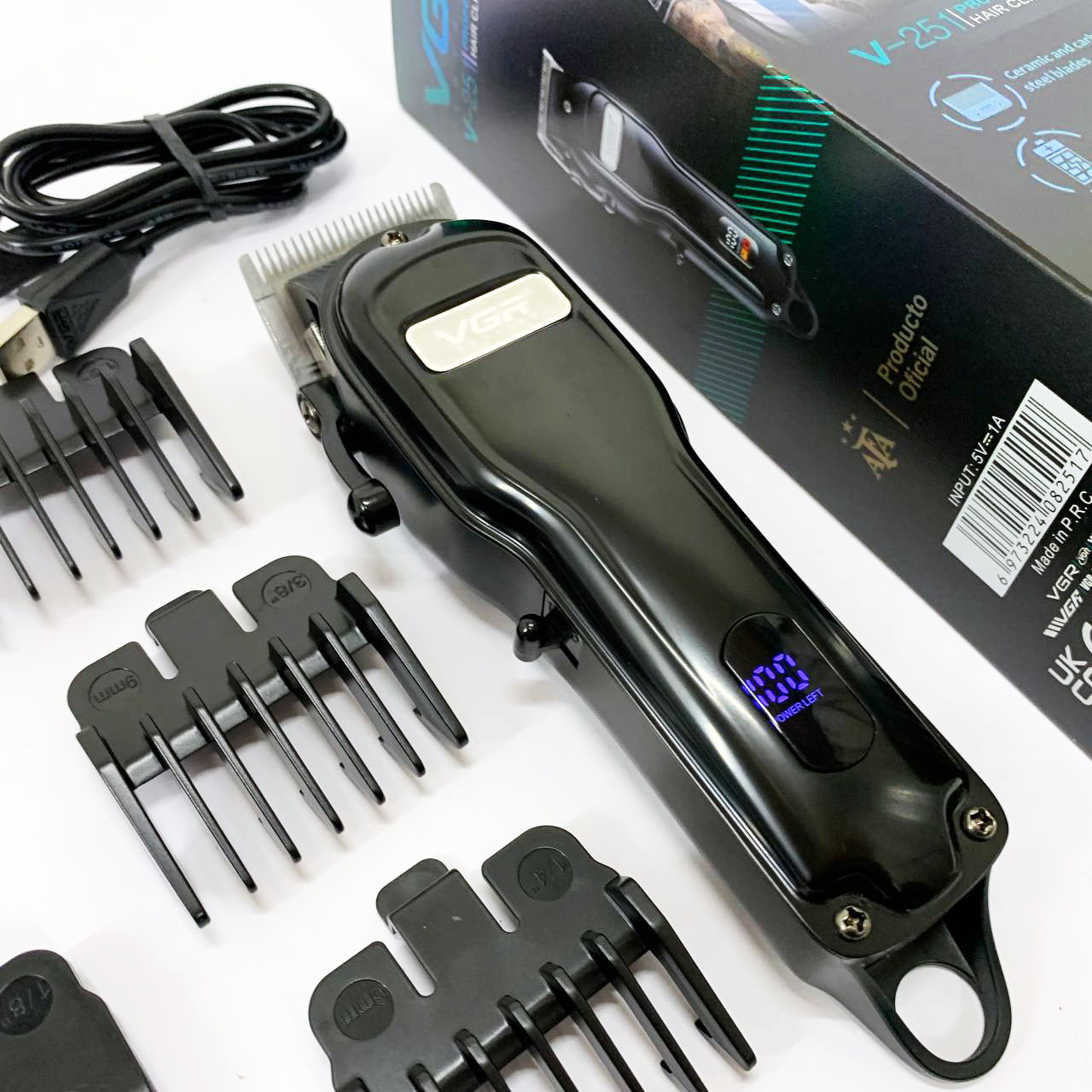 Машинка для стрижки від акб VGR V-251, Чоловічий набір для стрижки волосся акумуляторний AN-13, фото 1