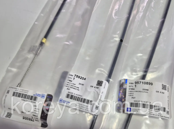 Комплект тросів пічки Ланос Сенс GM Три штуки., фото 1