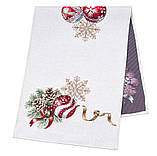 Доріжка на стіл Новорічна 45х140 см., гобеленова Limaso G-34278, фото 3